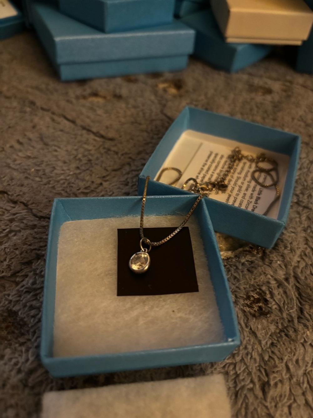 TCS Go to Necklace with Clear Crystal